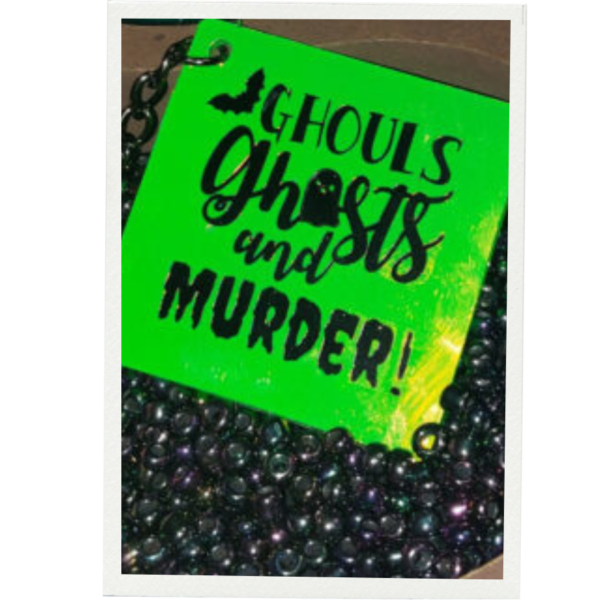 Ghouls, Ghosts, & Murder! Keychain